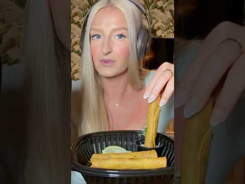 Q&A Mukbang linked above 👆🏼 #asmr #eatingsounds #mukbang #shorts  #mexicanfood #margarita