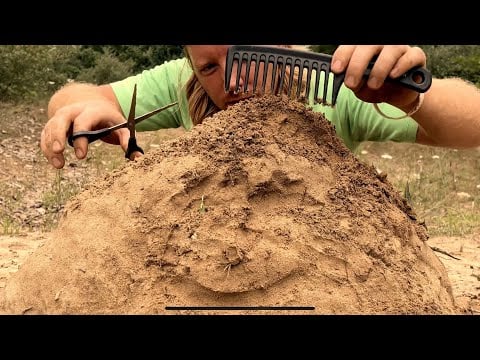 ASMR | How Barbers Cut Dirt 💈