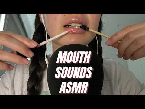 ASMR Mouth Sounds 💋 Lip Gloss + Spoolie
