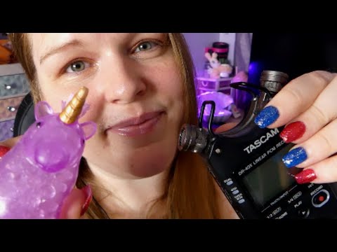 ASMR  | Mic Digging, Tapping, Orbeez Squishy | Mouth Sounds, Whispering.