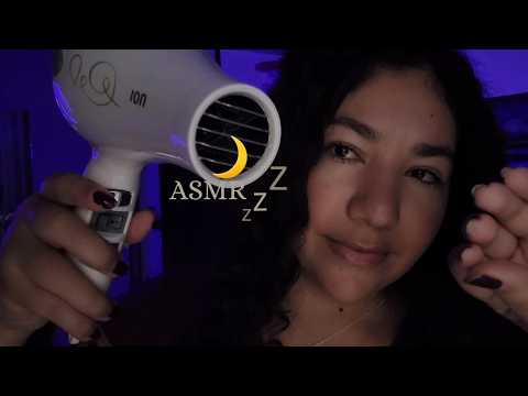 ASMR - Sinta-se em um salão de cabeleireiro | Pente,Secador,Shampoo,Água e + (SONS REAIS)💤