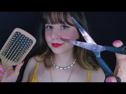 ASMR | Corte de cabelo lento MAS ELE FICA RÁPIDO A CADA MINUTO