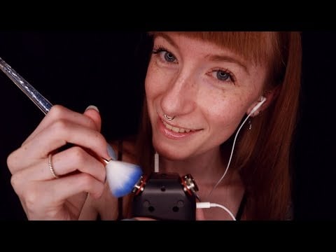 Soft-spoken ASMR | Cleaning your ears with BLUE items for sleep 🩵💤