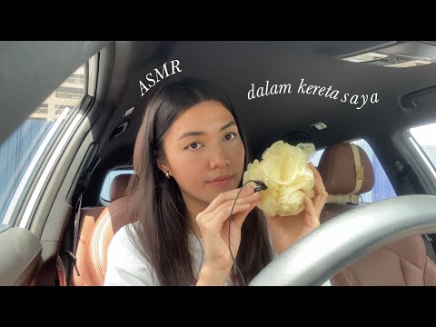 ASMR - relaxing trigger assortment in my car 😴 (malaysia)