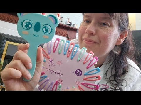 ASMR Brushing your Hair & putting Hair Clips in .... RELAX & PAMPER TIME
