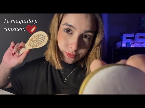 Asmr- Te consuelo y te maquillo después de una ruptura 