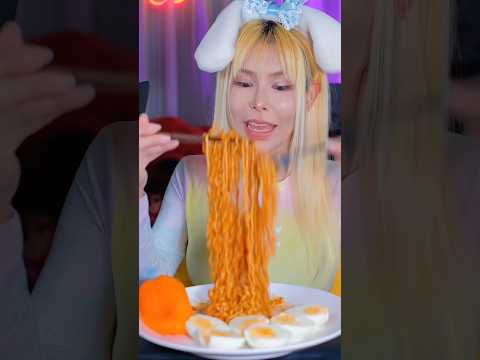 Spicy Korean noodles #asmr #mukbang #spicynoodles #spicykoreannoodles