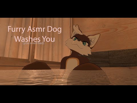 Furry ASMR Dog Washes You (you smell bad)