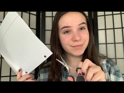 ASMR Paper Cutting (Scissor and Paper Sounds)