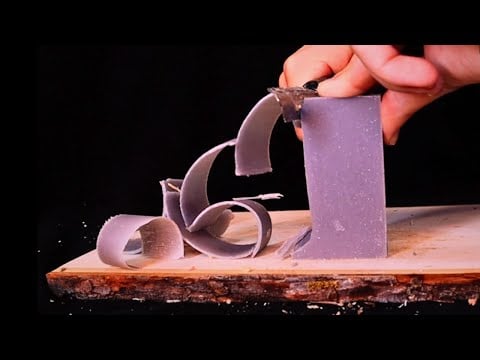 ASMR Soap Carving with Relaxing Whispers