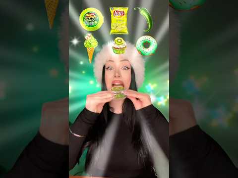 Random Green Food mukbang!!!🥝🤤#shorts