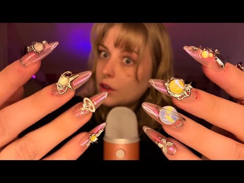ASMR Clacky Chunky Nail Sounds and Hand Sounds with Tapping and Rambling 💅✨