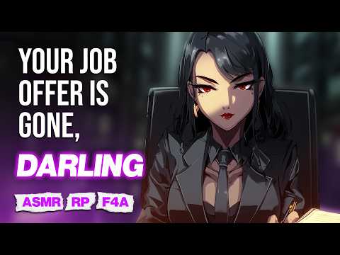 Yandere Mafia Boss Hires You As Her Accountant But Won't Let You Quit ASMR [F4A] [RP]