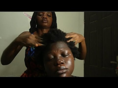 ASMR Intense Scalp Scratching, Massage on Real Person @BarciHairASMR  (thanks for 1k) 🎉