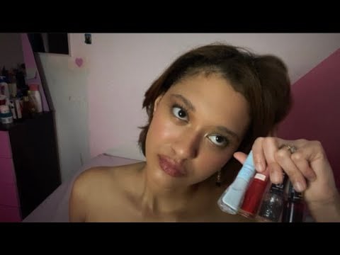 ASMR: MANICURE FOFOQUEIRA FAZ SUAS UNHAS