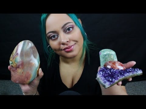 ASMR| My Crystal Collection (Updated) Scratching & Tapping *SUPER TINGLY*