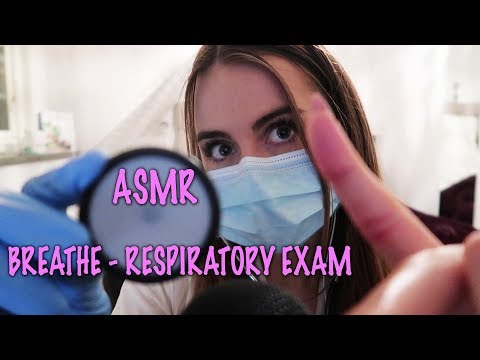 ASMR - Respiratory Exam With Gloves And Surgical Mask