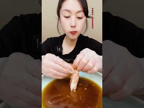 🦐🍣 Spicy seafood mukbang challenge 🌶️🎉 #SpicySeafood #매운먹방