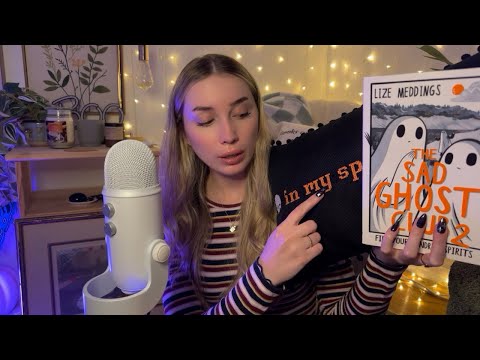ASMR tracing and scratching on books and items (NO mouth sounds, minimal talking)