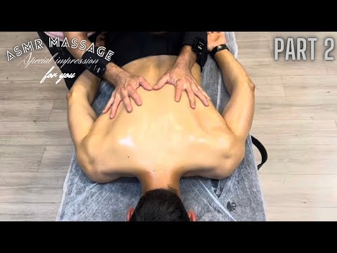 Asmr relaxation massage / back massage / okan part 2 / for you 🫠