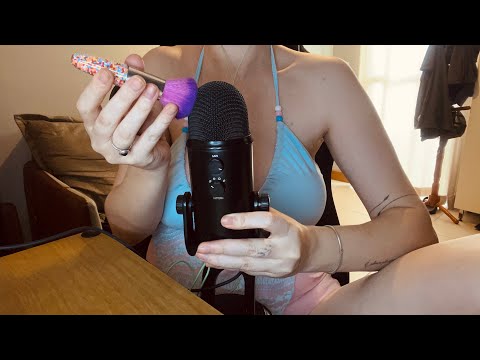 ASMR pincel no microfone 🖌️ 
