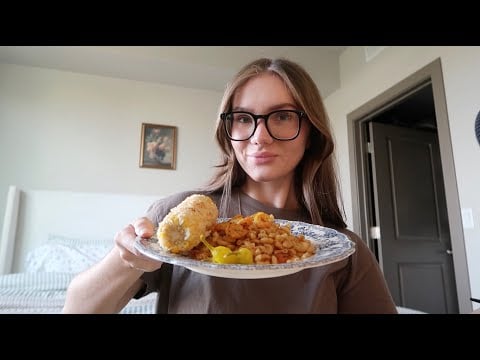 ASMR | eating pasta and corn on the cob *mouth sounds*