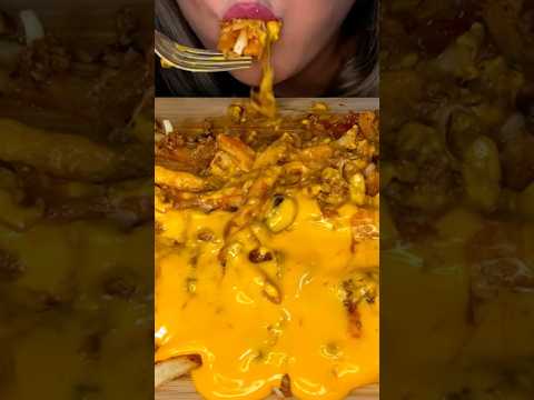 Cheesy Chili Fries #shorts #asmr #asmrsounds #cheese