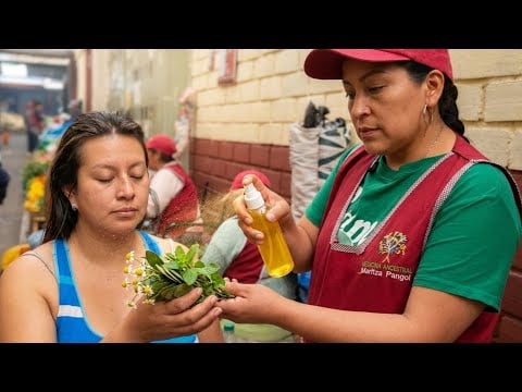 ASMR Spiritual Energy Cleansing in a Traditional Market 🌿 | Maritza Pangol & Erika