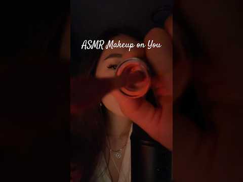 ASMR shhl hold still I’m gonna do your blush and eyeshadow real slow and pretty for ya 😘 #asmr