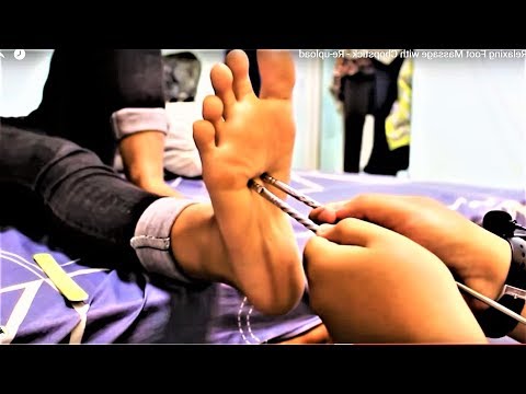 ASMR Relaxing Foot Massage with Chopstick - Re-upload