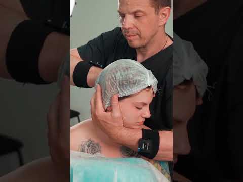 ASMR neck cracks and gentle stretch for Evelina on the massage chair #neckcracks