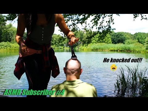 *PAMPERING A HARD WORKING MAN* ASMR Scalp Cleansing, Head/ Neck/ Back Massage w. Tools, Back Scratch