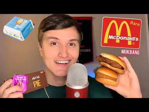 ASMR Eating RARE McDonald’s Foods Mukbang 🍔🍟 (eating sounds)