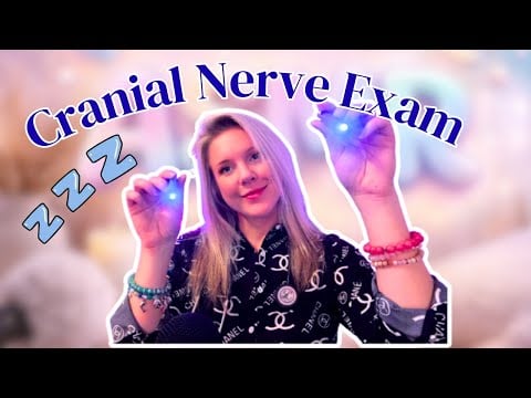 Nurse gets 👀 EXTRA CLOSE 👀 Cranial Nerve Exam (ASMR Sleep Exam)