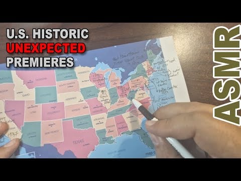 ASMR: The Most Unexpected Premieres in United States | ASMR map tracing + facts