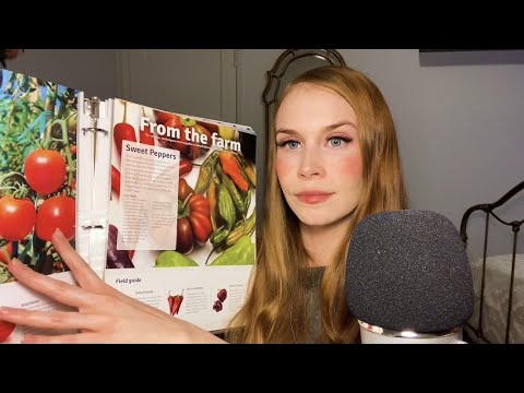 🌿ASMR🌿 Flipping Through Plastic-Sleeved Blue Apron Recipes ((100% Whispered Ramble + Show & Tell))