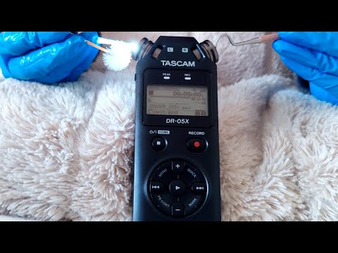 ASMR Ear cleaning deep in your ears - Tascam triggers (no talking)