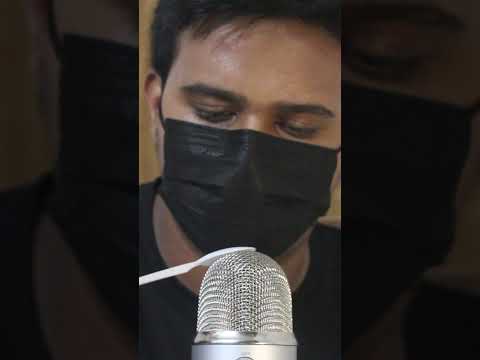 ASMR plastic spoon in the mic  #asmr