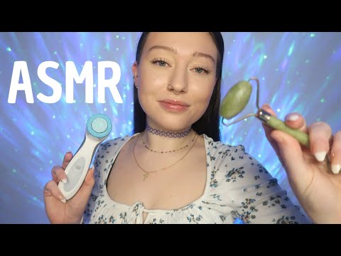 ASMR FRANCAIS - Soin du visage avant d'aller dormir 💗 (Roleplay)