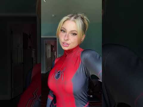 Cleaning just means finding clothes to play in #cosplayer #cosplay #spideycosplay #gwenstacy