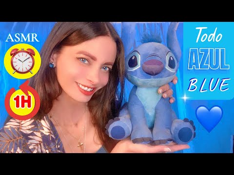 ✨ ASMR TODO AZUL 💙 | Triggers Relajantes con Luz Azul y 3Dio para Dormir y Relajarte | ASMR ESPAÑOL