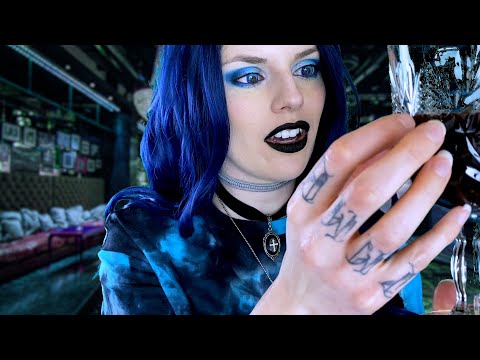 ASMR Vampire First Date Roleplay Pt 1 | Glass Tapping | Drinking | Soft Spoken | REPOST