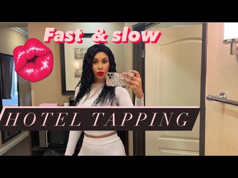 ASMR tapping around hotel room# #asmrwhisper#asmrscratching