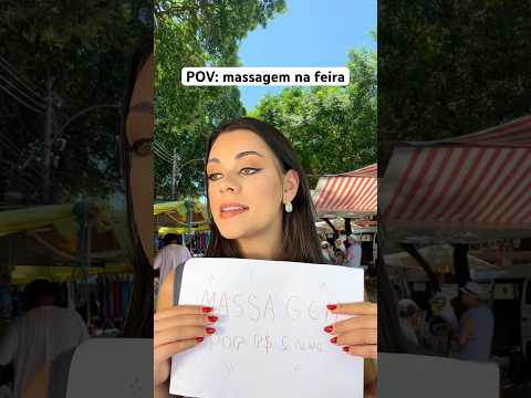 POV: massagem na feira #asmr #asmrsounds #humor #comedia