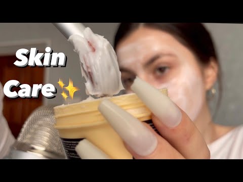 Asmr skin care in 1 minute