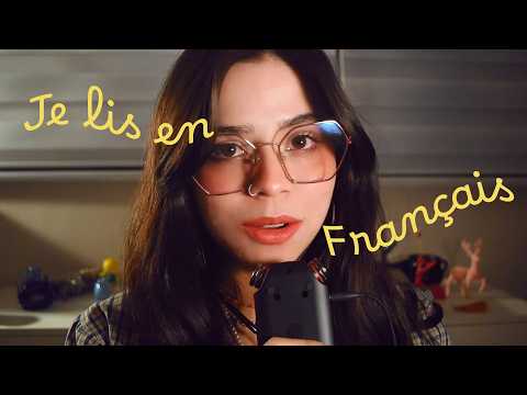 ASMR ✦ J'ESSAIE de LIRE en FRANÇAIS (encore une fois) (TASCAM)