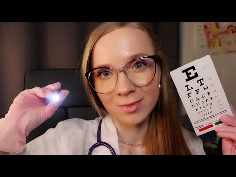 ASMR SUOMI Tarkistetaan Silmät 👀Silmätarkastus Lääkäri Roleplay 🩺ASMR Eye Exam, Doctor Roleplay