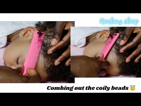 ASMR | Combing out hair beads | Best sleep tingles you Are going to sleep in seconds