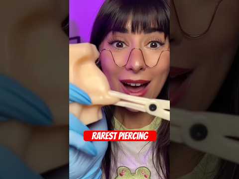 ASMR the rarest piercing of all time 😖 #asmr #shorts #comedy