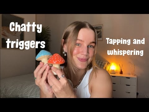 ASMR Slow and Gentle Trigger Assortment & Whisper Ramble 🍄📕 